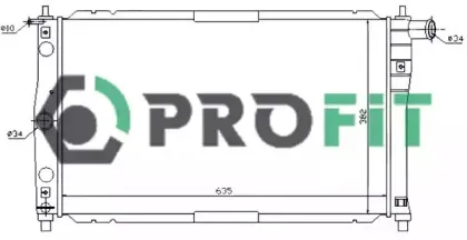 PR 1106A1 PROFIT Радиатор, охлаждение двигателя PR 1106A1 PROFIT Радиатор, охлаждение двигателя